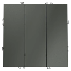 Изображение Выключатель встраиваемый VOLTUM S70 трехклавишный 10А, (титан)